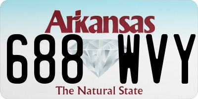 AR license plate 688WVY