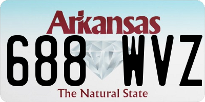 AR license plate 688WVZ