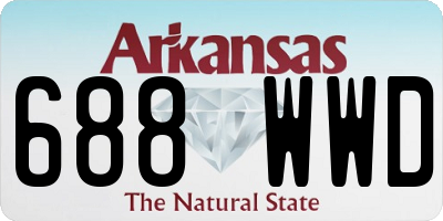 AR license plate 688WWD