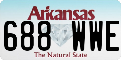 AR license plate 688WWE