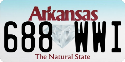 AR license plate 688WWI