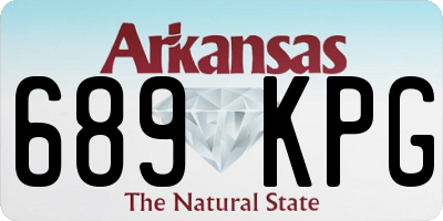 AR license plate 689KPG