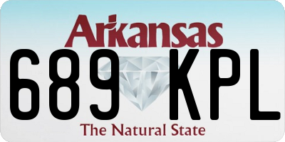 AR license plate 689KPL