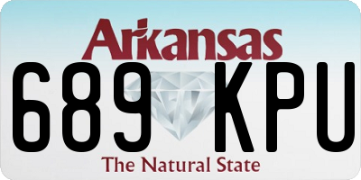 AR license plate 689KPU
