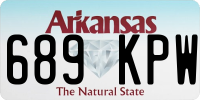 AR license plate 689KPW