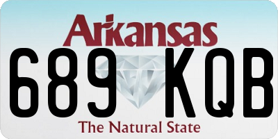 AR license plate 689KQB