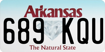 AR license plate 689KQU