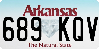 AR license plate 689KQV
