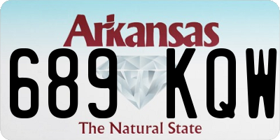 AR license plate 689KQW