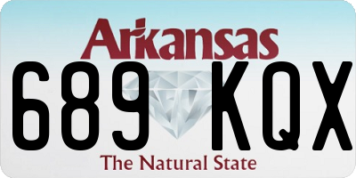 AR license plate 689KQX