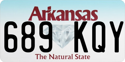 AR license plate 689KQY