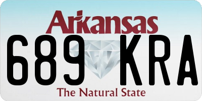 AR license plate 689KRA