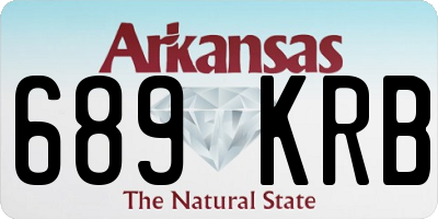 AR license plate 689KRB