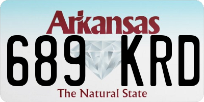 AR license plate 689KRD