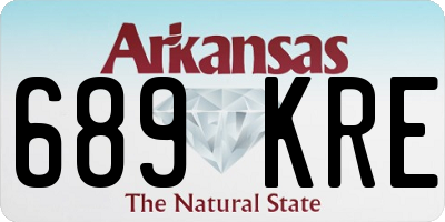 AR license plate 689KRE