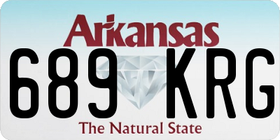 AR license plate 689KRG