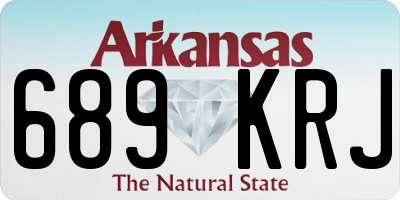 AR license plate 689KRJ