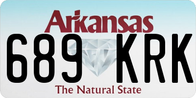 AR license plate 689KRK