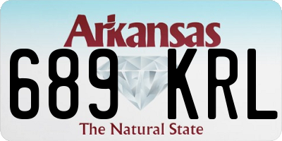AR license plate 689KRL