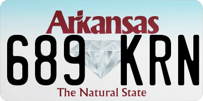 AR license plate 689KRN
