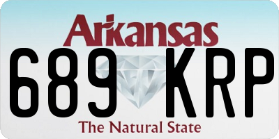 AR license plate 689KRP