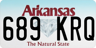 AR license plate 689KRQ