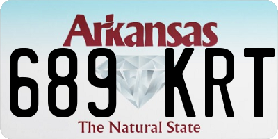 AR license plate 689KRT