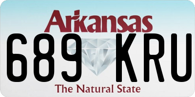 AR license plate 689KRU