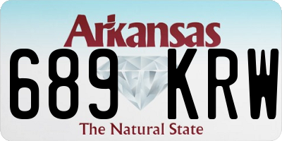 AR license plate 689KRW