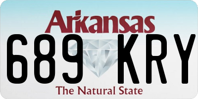 AR license plate 689KRY