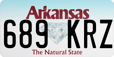 AR license plate 689KRZ
