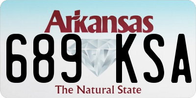 AR license plate 689KSA