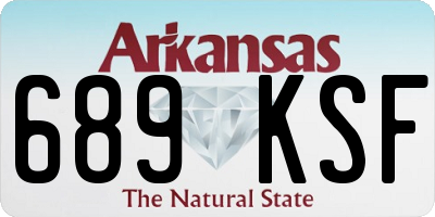 AR license plate 689KSF