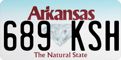 AR license plate 689KSH