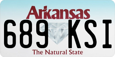 AR license plate 689KSI