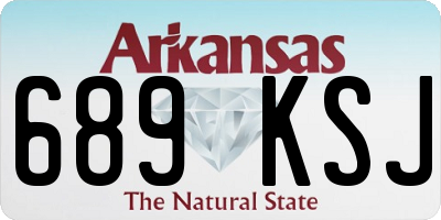 AR license plate 689KSJ