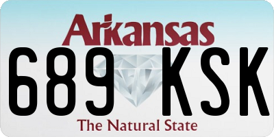 AR license plate 689KSK