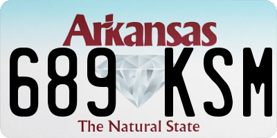 AR license plate 689KSM