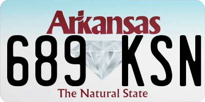 AR license plate 689KSN