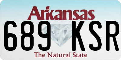 AR license plate 689KSR