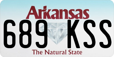 AR license plate 689KSS