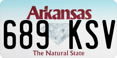 AR license plate 689KSV