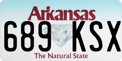 AR license plate 689KSX