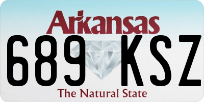 AR license plate 689KSZ