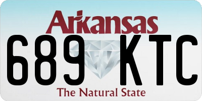 AR license plate 689KTC