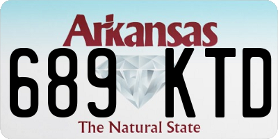 AR license plate 689KTD