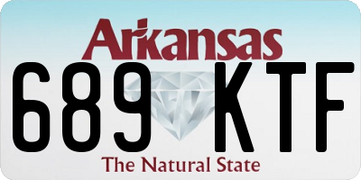 AR license plate 689KTF