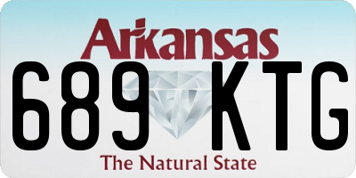 AR license plate 689KTG