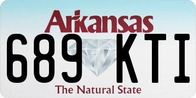 AR license plate 689KTI