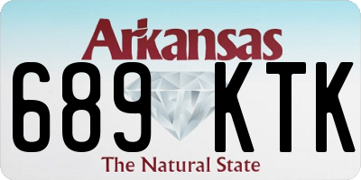 AR license plate 689KTK